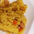 いちご宇治金時's cooksnap of when they made ココナッツオイルでカレーピラフ～炊飯器～.