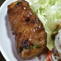 ★ほのどんママ★'s cooksnap of when they made 豚ロースの厚揚げ大葉チーズ巻き.