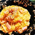 lincoru's cooksnap of when they made チーズと玉子だけ！ローマ風カルボナーラ。.
