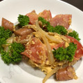 すぷも's cooksnap of when they made トマト・豚肉・卵のオイスターマヨ炒め.