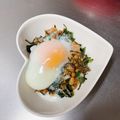 K0A9O0R8U♪'s cooksnap of when they made 温玉のせ♪納豆ワカメサラダ.