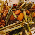 mami♪123's cooksnap of when they made にんにくの芽と豚肉のオイスターソース炒め.