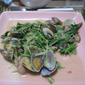おぎりんこ's cooksnap of when they made あさりと水菜の炒め物.