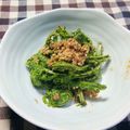 ルチアーノ★★★'s cooksnap of when they made こごみ 下処理 こごみ胡麻和え.