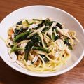 麻's cooksnap of when they made ほうれん草と鶏ササミのパスタ.