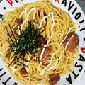 hozunyam's cooksnap of when they made 焼き鳥缶で簡単♡照り焼きチキンマヨパスタ.