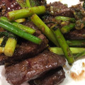 harmony7's cooksnap of when they made レバーとにんにくの芽のオイスター炒め.