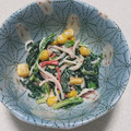 もぐ・ω・くま's cooksnap of when they made カニカマとほうれん草のマヨ和え.