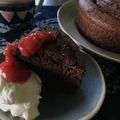 えるみちゃん's cooksnap of when they made 混ぜて焼くだけ！チョコレートケーキ.