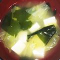 ムーミン☆ママ's cooksnap of when they made お味噌汁★春キャベツとわかめのお味噌汁.