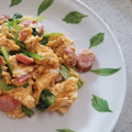 乙姫ママ's cooksnap of when they made 朝食に！ほうれん草とウィンナーの卵炒め.