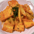 tmy_ymt's cooksnap of when they made 簡単おつまみ！宅飲みに油揚げのキムチ和え.