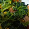 珠玉猫's cooksnap of when they made ほうれん草とウインナーのソテー チーズ入.