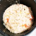 幸來ちゃんのママ's cooksnap of when they made 子供もパクパク☆炊飯器で簡単トマトピラフ.
