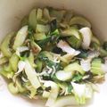 （笑）'s cooksnap of when they made 超簡単★青梗菜とアミエビの和え物.