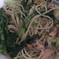 のーべるわんこ's cooksnap of when they made 菜の花といわしのスパゲッティ.