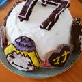ありんかママ's cooksnap of when they made JUMP ９ぷぅ キャラケーキ.