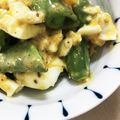 bonandsora's cooksnap of when they made スナップエンドウとゆで卵のゴマドレサラダ.