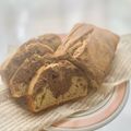 azmCS8GN7's cooksnap of when they made HMで簡単♪バナナマーブルパウンドケーキ.