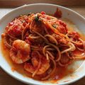 risuチャマ☆'s cooksnap of when they made めちゃめちゃ簡単シーフードのトマトパスタ.