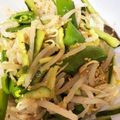 誰かさん's cooksnap of when they made もやしと胡瓜とスナップえんどうのナムル.