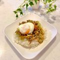 くみちん93☆'s cooksnap of when they made 春＊新玉葱と春キャベツのキムチ豚肉丼.