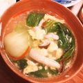 ☆ずぼら☆'s cooksnap of when they made 【簡単】チンゲン菜とレタスの中華スープ.