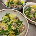 ta2o's cooksnap of when they made スナップエンドウと春キャベツの炒め物.