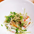 なおぴん1's cooksnap of when they made 豆苗とカニかまの和え物✿.