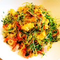 ももこ母's cooksnap of when they made 豆苗ちくわ卵の簡単炒めもの.