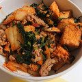 うぅこちゃん's cooksnap of when they made 簡単☆厚揚げと豚キムチの炒め.