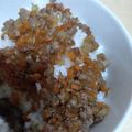 クック99CDNA☆'s cooksnap of when they made 即席☆豚ひきと野菜のそぼろ丼☆.