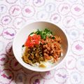 カレンガール's cooksnap of when they made 辛辛コンビで☆明太子と高菜納豆.