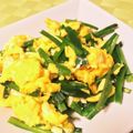 そらいろ猫's cooksnap of when they made ほわほわ♪失敗しないニラ玉.
