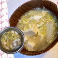 yu228's cooksnap of when they made 5分で作る！豆腐、白菜のふわとろ卵スープ.