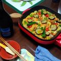 クックOXYNOC☆'s cooksnap of when they made ホットプレートで簡単シーフードパエリア♪.
