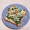 アクセル☆'s cooksnap of when they made 貝割れピリリｯ⋆おかかチーズトースト.