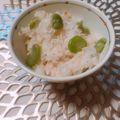 yesmama's cooksnap of when they made そら豆としらす入り梅ごはん.