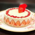 YuriHasu's cooksnap of when they made フレジエ風☆レアチーズケーキ.