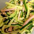 ごねちん's cooksnap of when they made キュウリとハムの酢ものo(^o^)o.