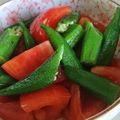 クックB6L2I5☆'s cooksnap of when they made オクラとトマトのサラダ.
