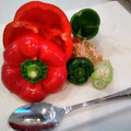 戦艦スパイダー's cooksnap of when they made ピーマンの種を簡単に取る方法(*^^*).