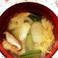 あひる☆だっく's cooksnap of when they made 生姜が決め手☆青梗菜と卵のとろみスープ.