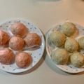 ☆megutome☆'s cooksnap of when they made お祝い✿ミニ紅白まんじゅう✿ふっくら.