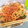 クックC3MG61☆'s cooksnap of when they made 2分で簡単お昼、夜食にも！キムチ焼うどん.