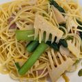 そうちゃん３４'s cooksnap of when they made 筍と小松菜の和風パスタ.