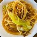 いちごクック's cooksnap of when they made 舞茸とキャベツのペペロンチーノ.
