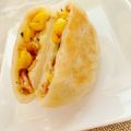midorivert's cooksnap of when they made コーンとベーコンの洋風おやき.