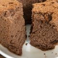 ayaばぁば's cooksnap of when they made チョコと黒糖のふわしゅわ♥シフォンケーキ.