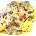 ♡あす太♡'s cooksnap of when they made ポルチーニ茸風★舞茸★クリームパスタ.